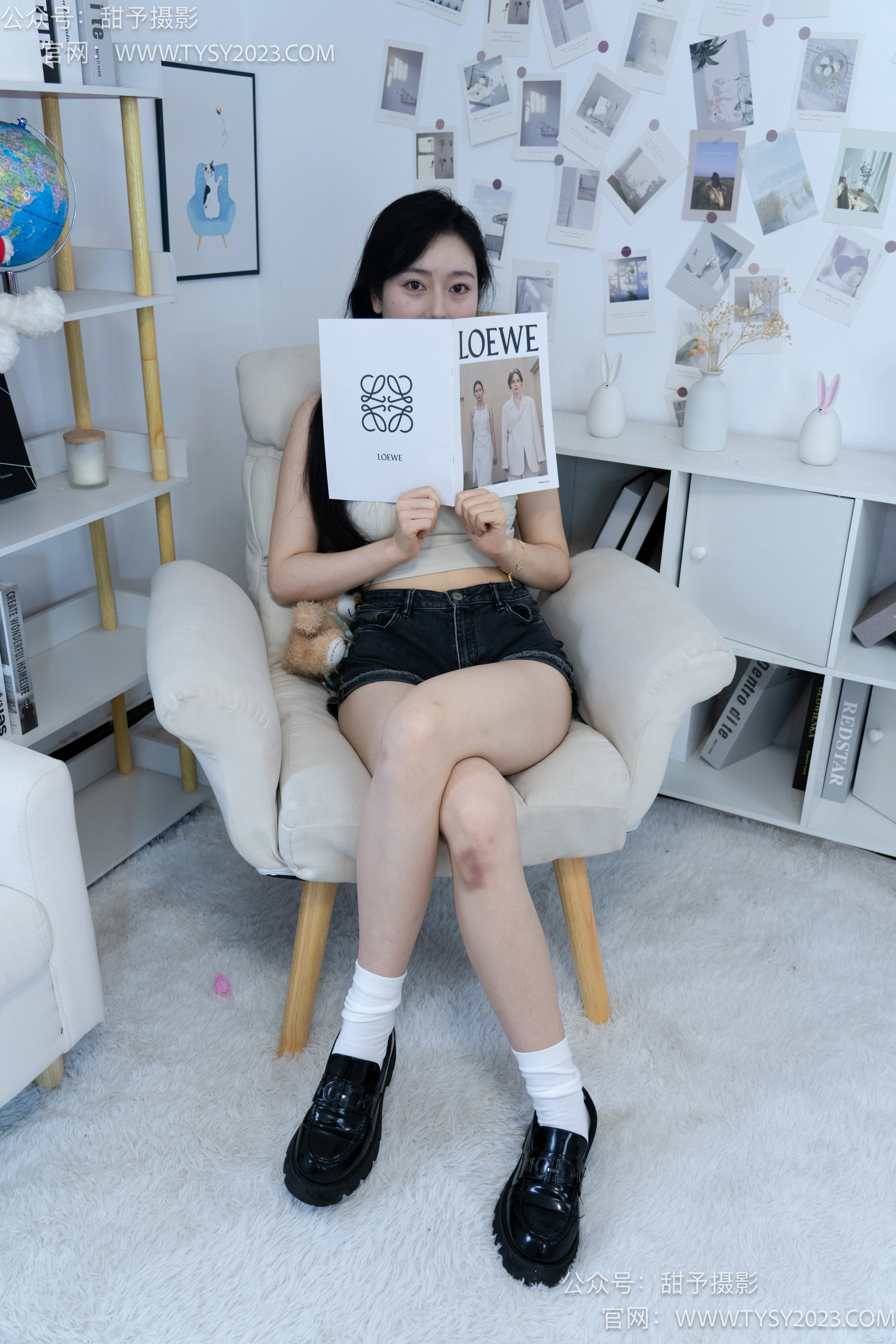 甜予摄影 NO.003 鱼鱼-皮鞋、白棉袜、裸足 0